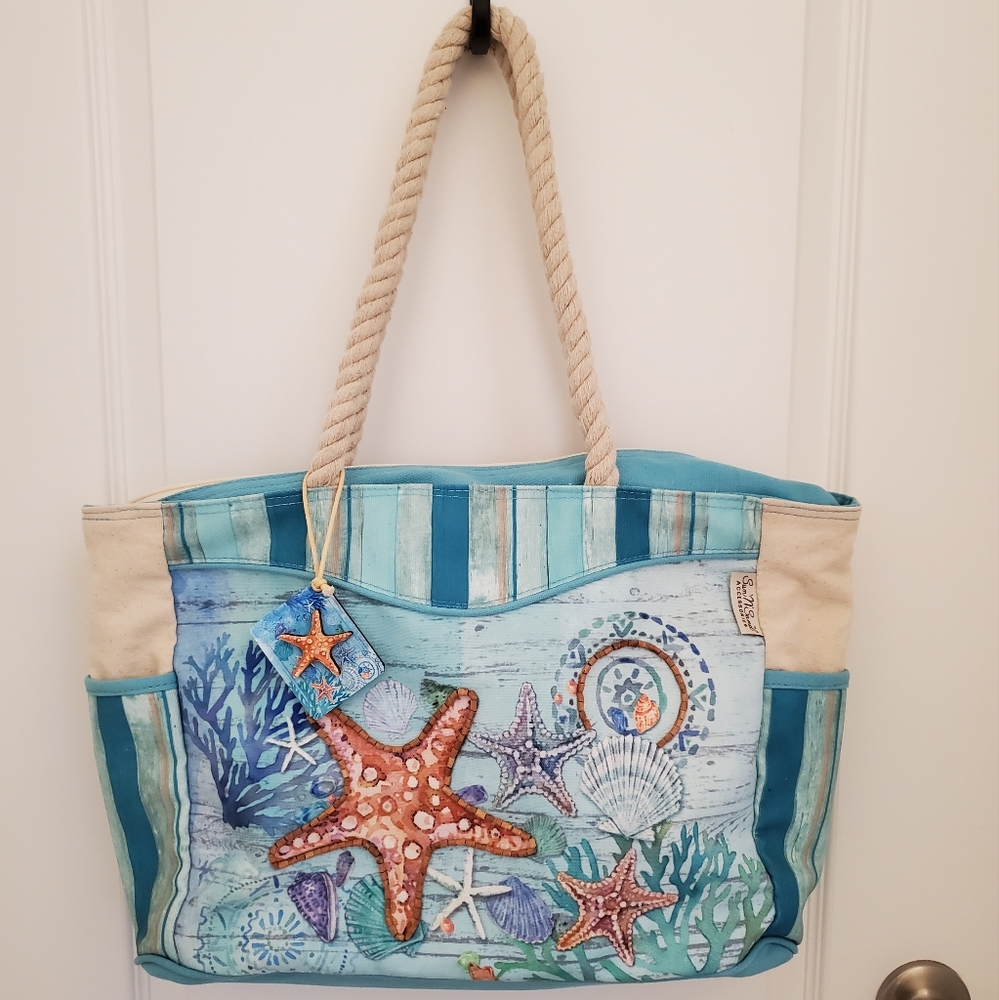 Sun 'n' Sand Sea Life Beach Tote Bag